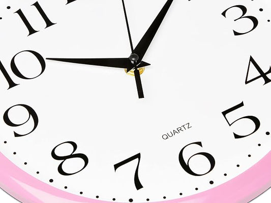Bernhard Products Light Pink Wall Clock Silent Non Ticking - Image 2