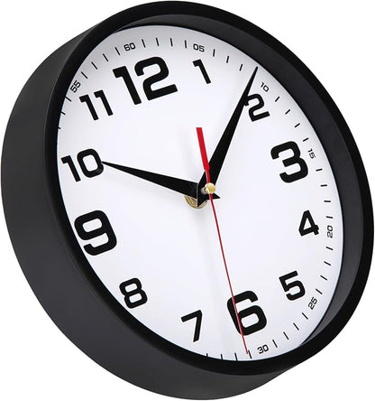 Wall Clock Silent Non-Ticking 10 Inch Clocks Battery Operated Large Numbers - Image 5