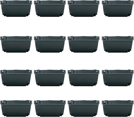 Vertical Wall Planter with 16 Pots, Hanging Garden Plant Flowerpot Holder by Eapmic
