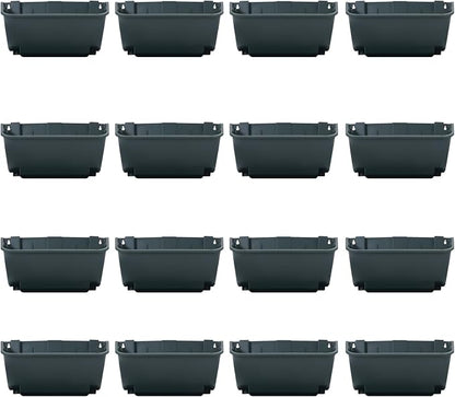 Vertical Wall Planter with 16 Pots, Hanging Garden Plant Flowerpot Holder by Eapmic