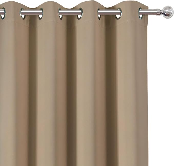 LEMOMO Natural Thermal Blackout Curtains/52 x 54 Inch/Set of 2 Panels Room - Image 5