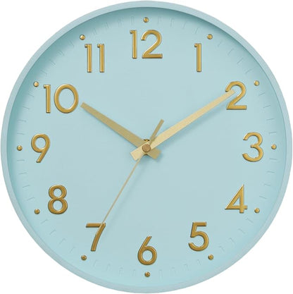 Mosewa Wall Clock 8 Inch, Wall Clocks Battery Operated Silent Non-Ticking by MOSEWAWALLCLOCK