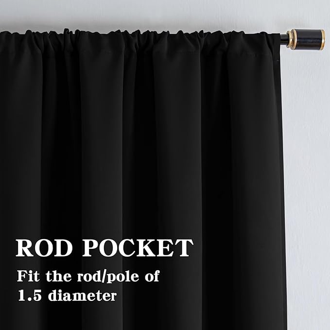 IGEMAEVE 100% Blackout Curtains - Image 2