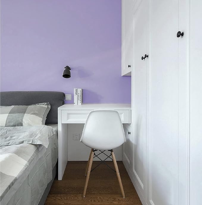 Safiyya 984.2"x17.7" Purple Wallpaper Peel and Stick Purple Contact Paper Solid - Image 4