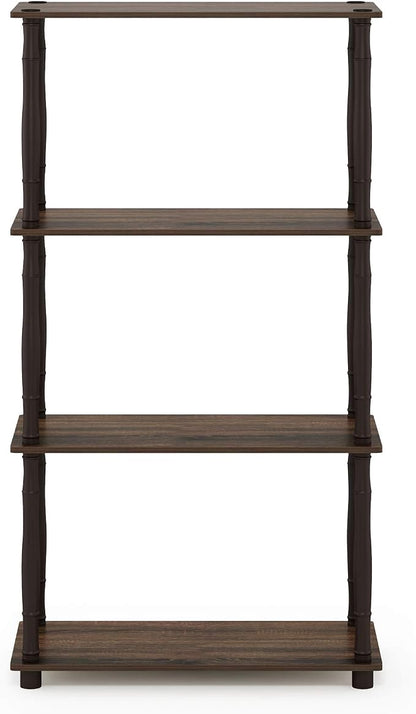 Furinno Turn-N-Tube 4-Tier Multipurpose Shelf Display Rack, Classic Tubes - Image 5