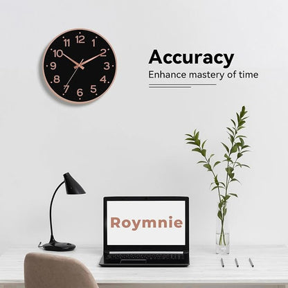 Roymnie Wall Clock 12 Inch Silent Wall Clocks Battery Operated-Modern Non - Image 7