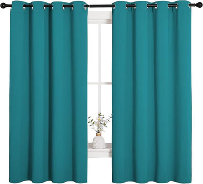NICETOWN Room Darkening Curtains 68 inch Length 2 Panels, Thermal Insulated - Image 2