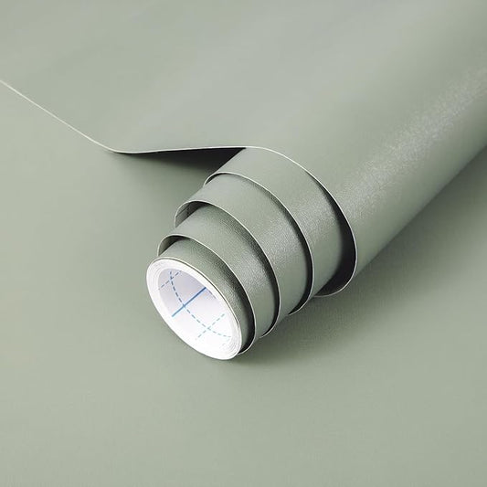 practicalWs Sage Green Wallpaper Stick and Peel Green Contact Paper 17.7'' x by practicalWs