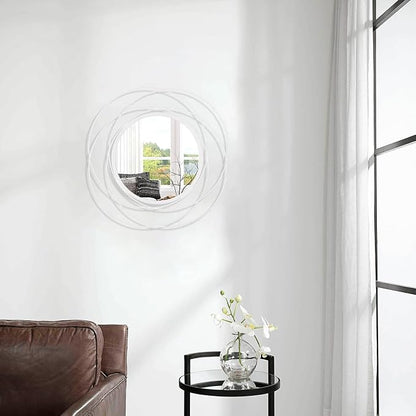 Wall Mirror Modern Metal Frame Arts Circle Mirror - Image 4