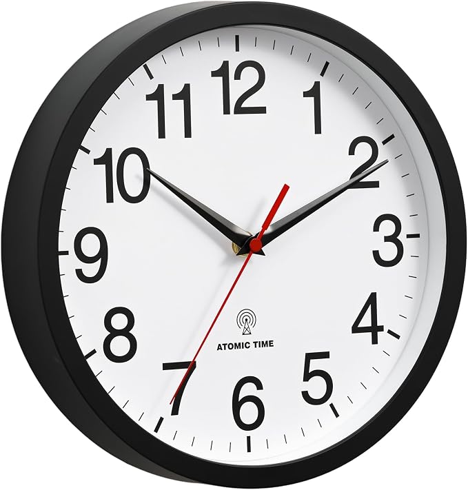 Rohioue Atomic Wall Clock, Modern 12 Inch Battery Operated Wall Clocks - Image 2