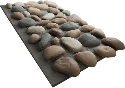 EverStone River Rock Faux Rock Panel, Pebble Mix Color - Image 6