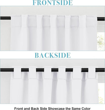 RYB HOME Blackout Curtains for Living Room, Back Tab & Rod Pocket Top - Image 2