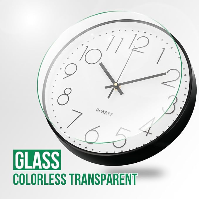 Wall Clock Non-Ticking Silent Modern Simple Style Round Decor Clock - Image 5