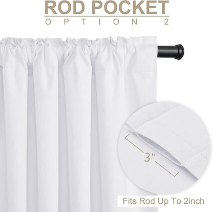 100% Blackout Shield Linen Blackout Curtains - Image 4