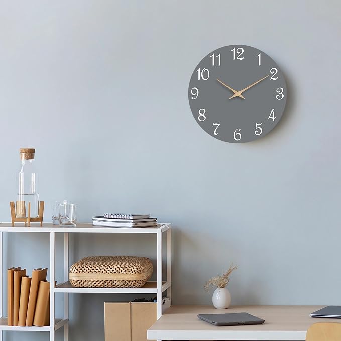Mosewa Wall Clock Silent Non Ticking Decorative - Image 6