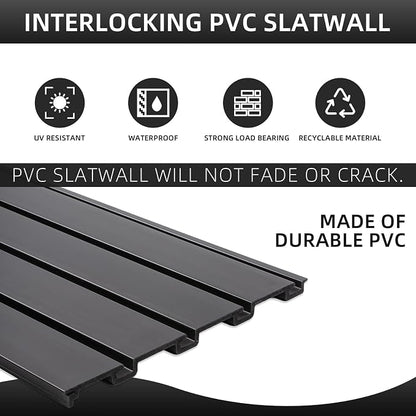 Slatwall Panel Garage Wall Organizer, Heavy Duty Wall Mounted Garage Slat Wall - Image 3