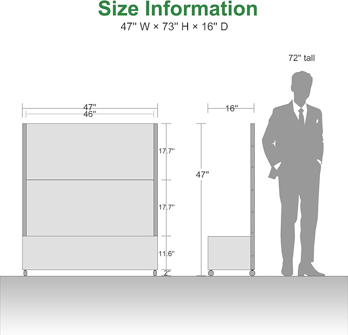 Casaphoria Metal Raised Garden Bed with Trellis and Wheels, 47"x47"x16" Planter Box for Climbing Plants, Vegetables & Vines, Features Drainage Holes and Privacy Screen (Black-Helen)