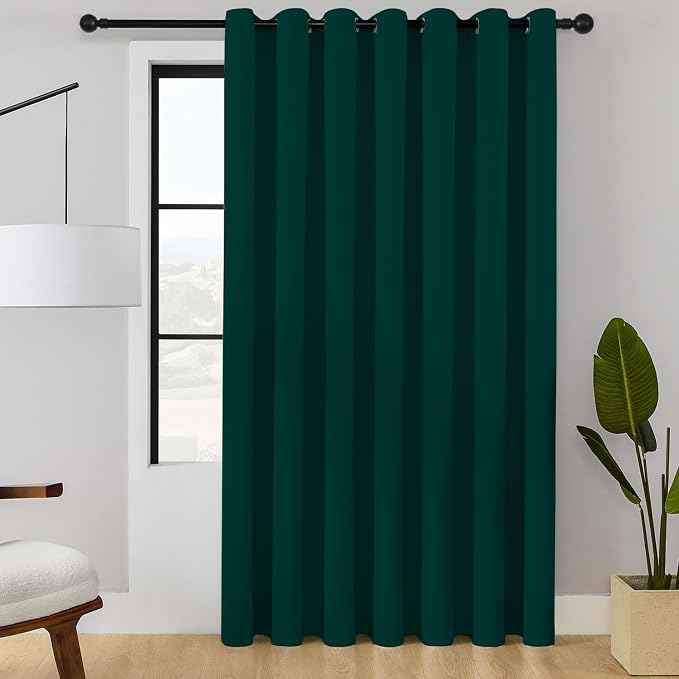 ChrisDowa Room Divider Curtain 96 Inches Long, Wide Blackout Sliding Door by ChrisDowa