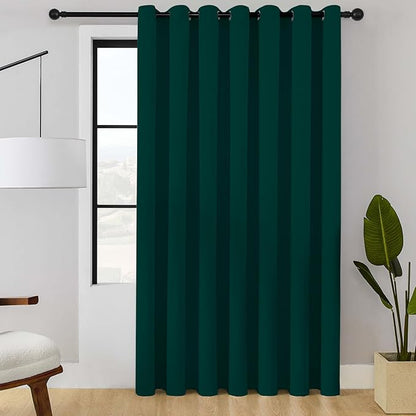 ChrisDowa Room Divider Curtain 108 Inches Long, Wide Blackout Sliding Door by ChrisDowa