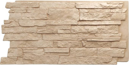 EverStone Acadia Ledge Faux Stone Panel, Ocean Floor Color by EkenaMillwork