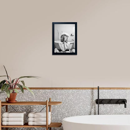 Black and White Lion Canvas Wall Art Bathroom Pictures Paintings - Image 7