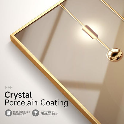 Framed Modern Luxury Gold Large Wall Art - Image 6