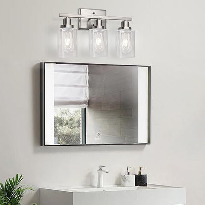 Ascher Bathroom Vanity Light Fixtures, 3 Light Wall Sconces Lighting - Image 9