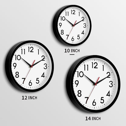 DAXSMY Wall Clock Analog 10 Inch Silent Non Ticking Battery Operated Modern - Image 3