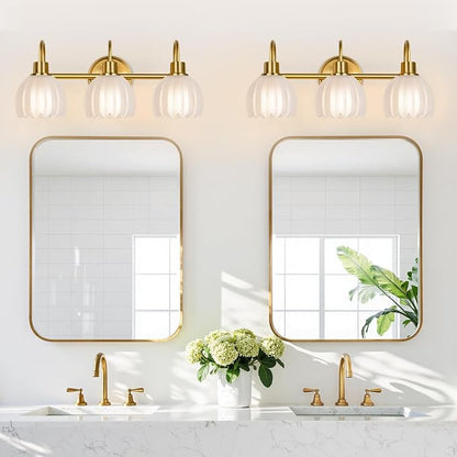 3-Light Bathroom Vanity Light, Vanity Lighting Fixtures Over Mirror - Image 7