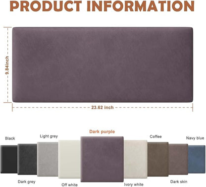 IFNOW Wall Mounted Upholstered Headboard Queen, 3D Peel and Stick Soundproof - Image 2
