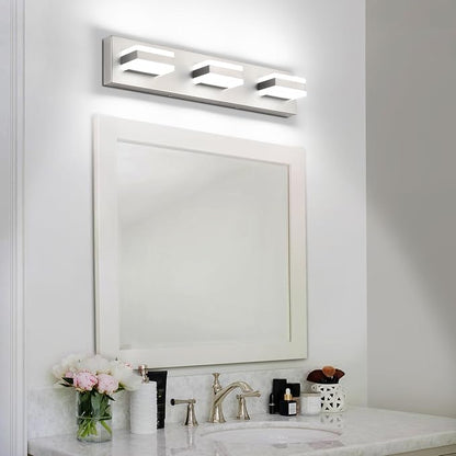 SOLFART Bathroom Vanity Lights Over Mirror Brushed Nickel Bathroom Light - Image 3