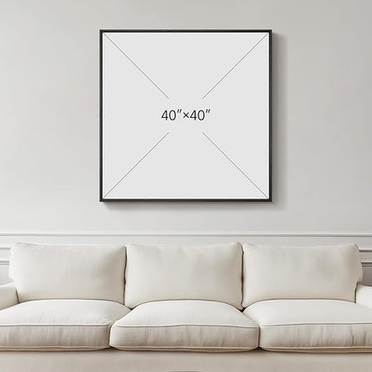 Extra Large Framed Neutral Abstract Wall Art - Image 3