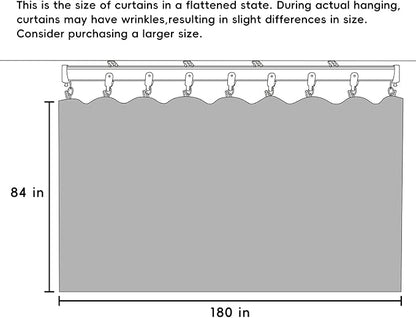 hoeflife Room Divider Curtains Blackout Floor to Ceiling Curtain - Image 7
