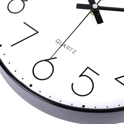jomparis Small Wall Clock Black Wall Clocks Silent Non-Ticking - Image 5