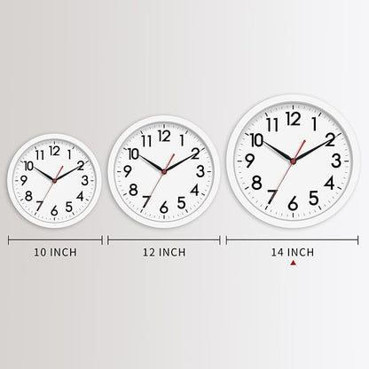 AKCISOT 14 Inch Wall Clock Silent Non Ticking Modern Wall Clocks Battery - Image 3