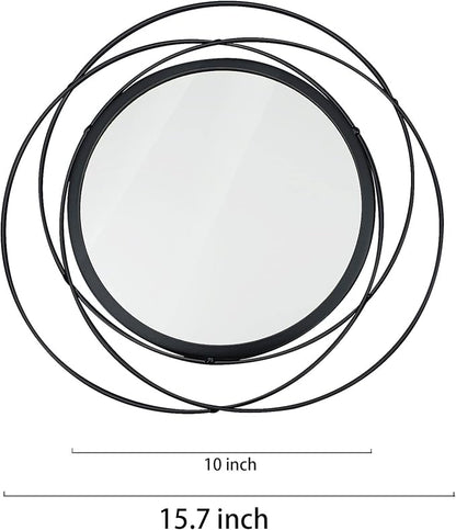 2 Set. Circle Mirrors for Wall Decor for Living Room Bedroom Bathroom Entryway - Image 6