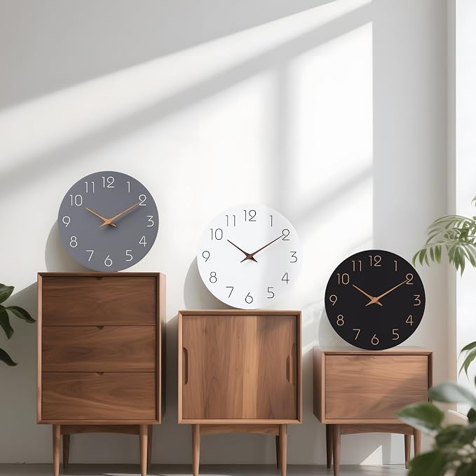 Mosewa Wall Clock Silent Non Ticking Decorative - Image 9