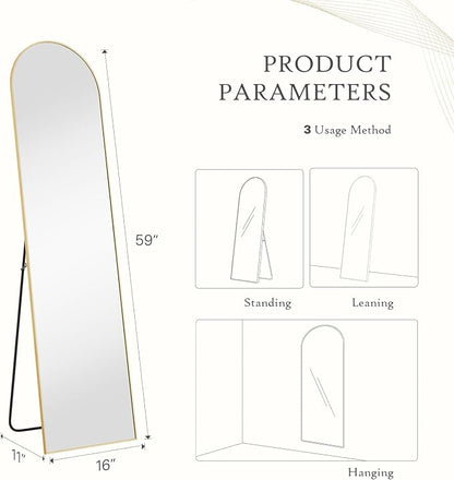 Mirror Full Length, Upgraded Body Wall Mirrors - Image 2
