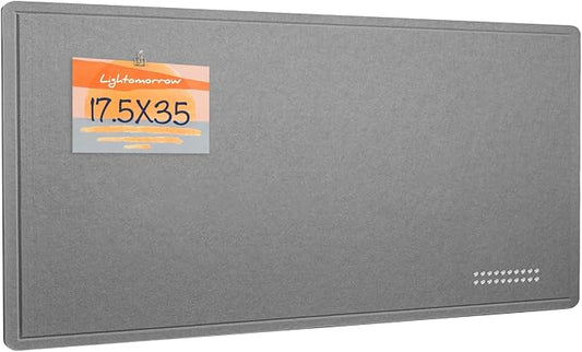 Lightomorrow Bulletin Board, 35 x 17 1/2 inches Felt Board by Lightomorrow