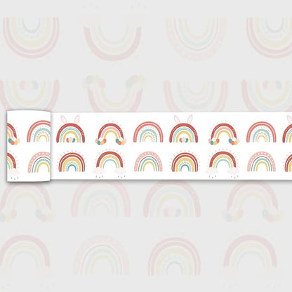 Rainbow Wallpaper Border Peel and Stick Teacher Created Resources Poster by WEISENI