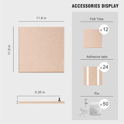 TSJOFFICE Large Cork Board for Wall - Image 6