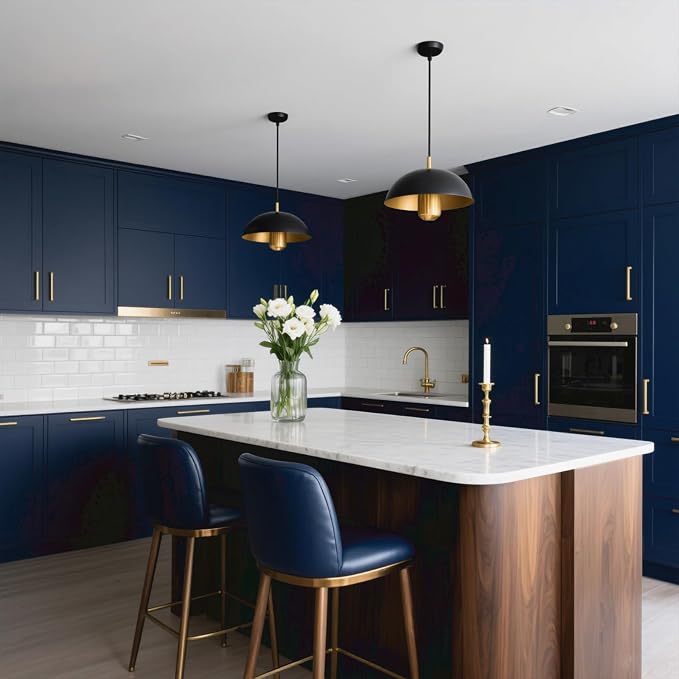 Yancorp 24"x120" Matte Gray Blue Peel and Stick Wallpaper Removable Contact - Image 7