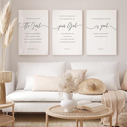 GUBIYU Black and White Christian Canvas Wall Art - Image 3