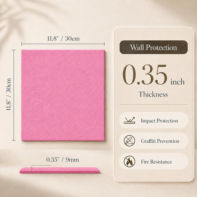 Large Cork Boards for Walls – 36" x 24" Self Adhesive Felt Wall Tiles - Image 2