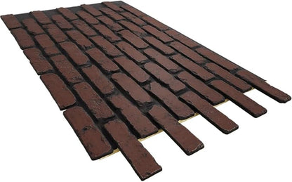 EverStone Aged Brick Faux Brick Panel, 46 7/8"W x 27"H x 1 1/4"D, Heath Color - Image 6