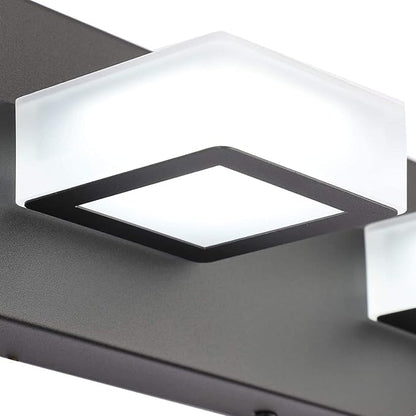 Ralbay 2 Lights Black Modern Bathroom Vanity Light Acrylic LED Modern Black - Image 7