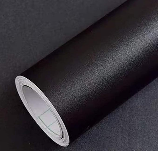 Yancorp Matte Black Contact Paper Solid Wallpaper Plain Vinyl Film by YancorpHomeDecor