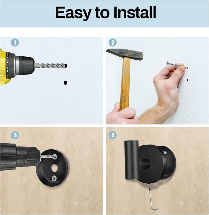 Kruodop Towel Hooks for Bathroom, 4 Packs Wall Mount Towel Holder, Stainless - Image 5