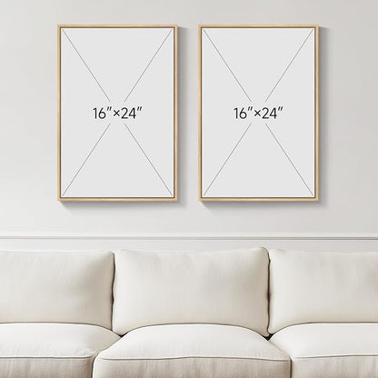 Framed Neutral Abstract Wall Art - Image 3