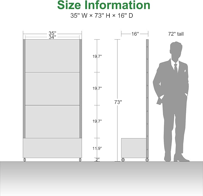 Casaphoria Metal Raised Garden Bed with Trellis and Wheels, 72"x35"x16" Planter Box for Climbing Plants, Vegetables & Vines, Features Drainage Holes and Privacy Screen (Black-Fence)